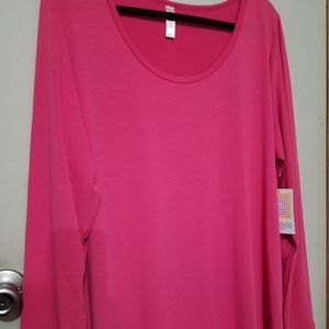 Lularoe Lynnae 3xl pink long sleeve